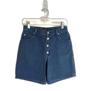 Vintage Denim Sassoon Shorts / Size 9/10 / 1980's / Blue Jean Shorts